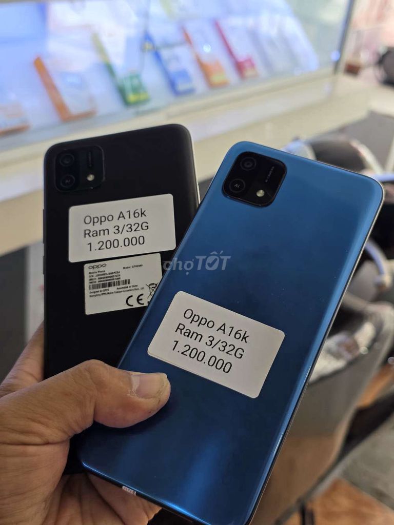 Oppo A16k 32GB Đen. Mua bán Điện thoại tại Thành phố Sóc Trăng Sóc Trăng được đăng bởi điện thoại giá sỉ 501lê Hồng Phong  hình 1