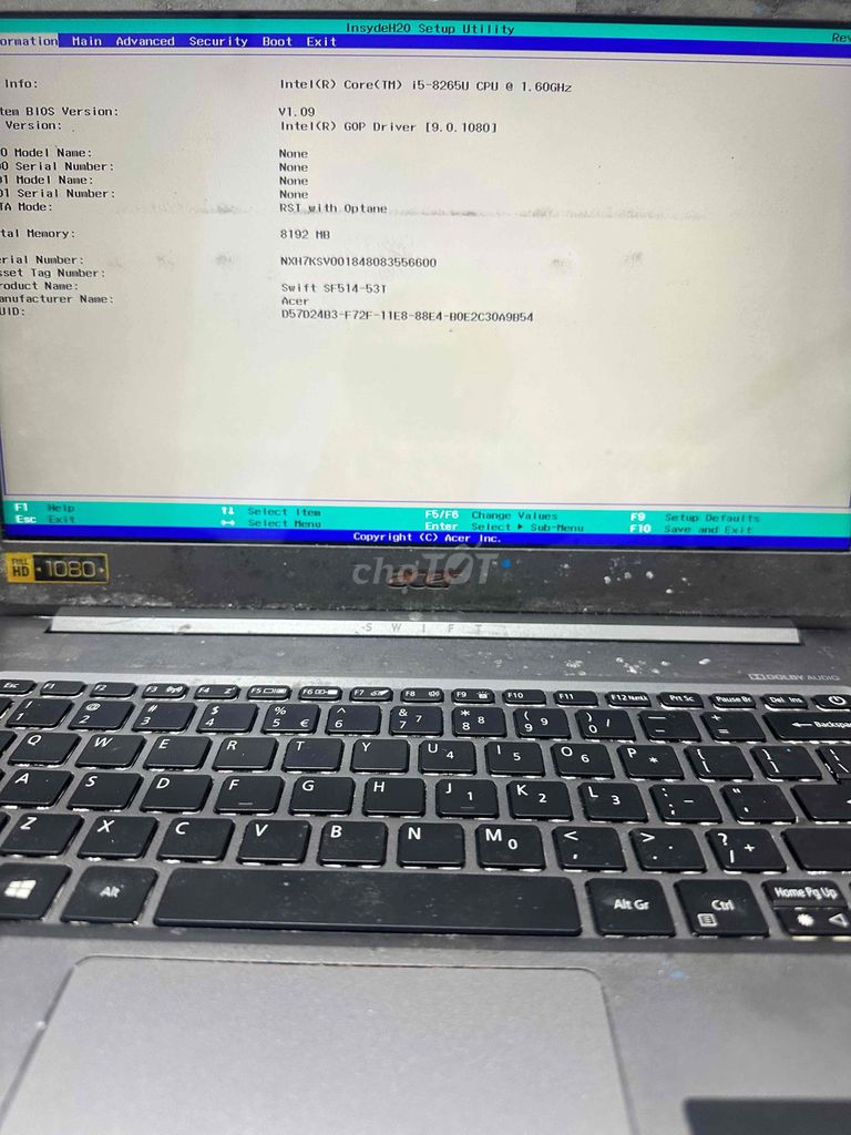 Thanh Lý Acer Swift SF514-53T i5 8265u ram 8gb. Mua bán Laptop tại Quận 12 Tp Hồ Chí Minh được đăng bởi Hoàng hình 1