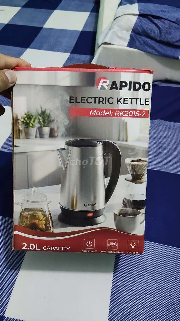 Ấm đun siêu tốc Rapido 2Lít mới 100%. Mua bán Bếp, lò, đồ điện nhà bếp tại Huyện Phong Điền Cần Thơ được đăng bởi Võ Tuấn Đạt hình 1