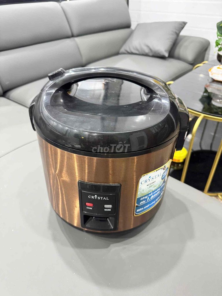 Nồi cơm điện Crystal 3L như mới 520k. Mua bán Bếp, lò, đồ điện nhà bếp tại Quận Cái Răng Cần Thơ được đăng bởi võ hoàng mến hình 1