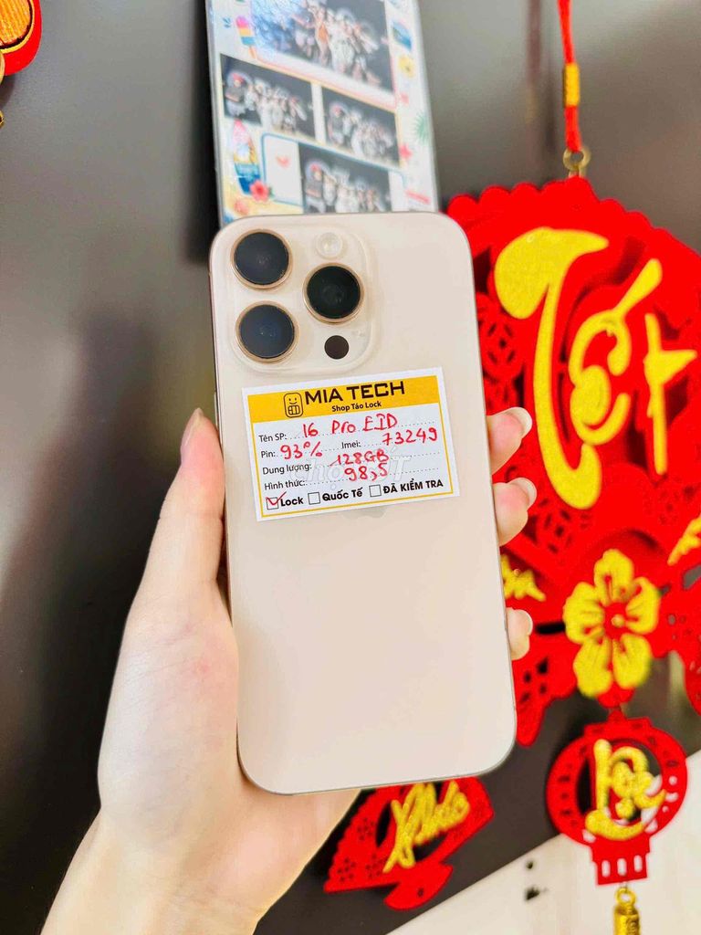 iPhone 16 Pro Lock 128GB Vàng 98.5%. Mua bán Điện thoại tại Quận Ba Đình Hà Nội được đăng bởi Huy Trần hình 1