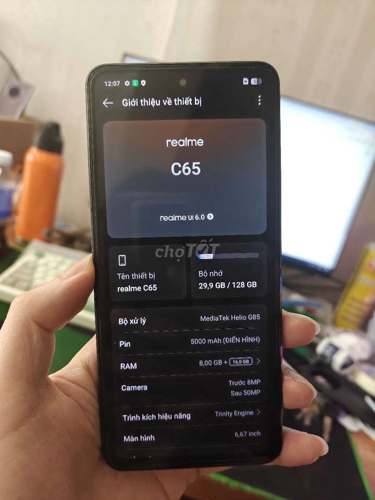 Realme C65 8GB/128GB 6.7 inch 5000 mAh. Mua bán Điện thoại tại Quận Thanh Xuân Hà Nội được đăng bởi cửa hàng điện thoại giá rẻ hình 1