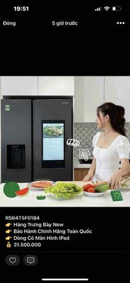 Tủ lạnh Samsung inverter FAMALY HUB 641L