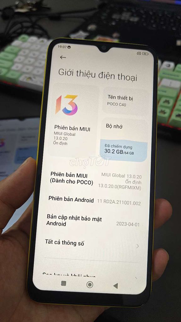 Poco C40 64GB Vàng, Xanh Like New. Mua bán Điện thoại tại Thành phố Thủ Đức Tp Hồ Chí Minh được đăng bởi Điện Thoại Giá Tốt hình 1