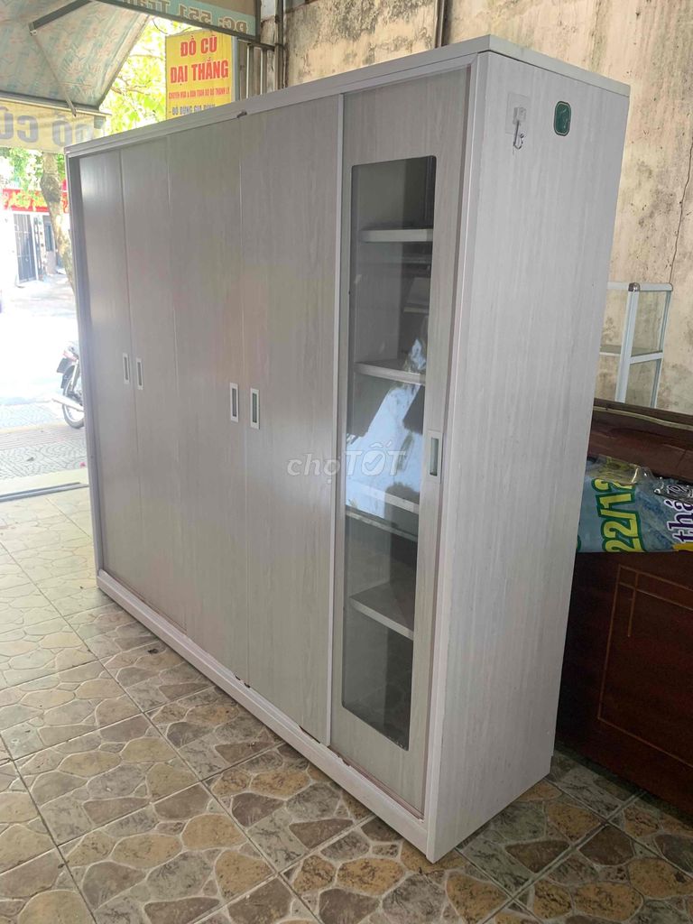Tủ quần áo nhựa cánh lùa 5 cánh. Mua bán Tủ, kệ gia đình tại Quận Thanh Khê Đà Nẵng được đăng bởi tin tin hình 1
