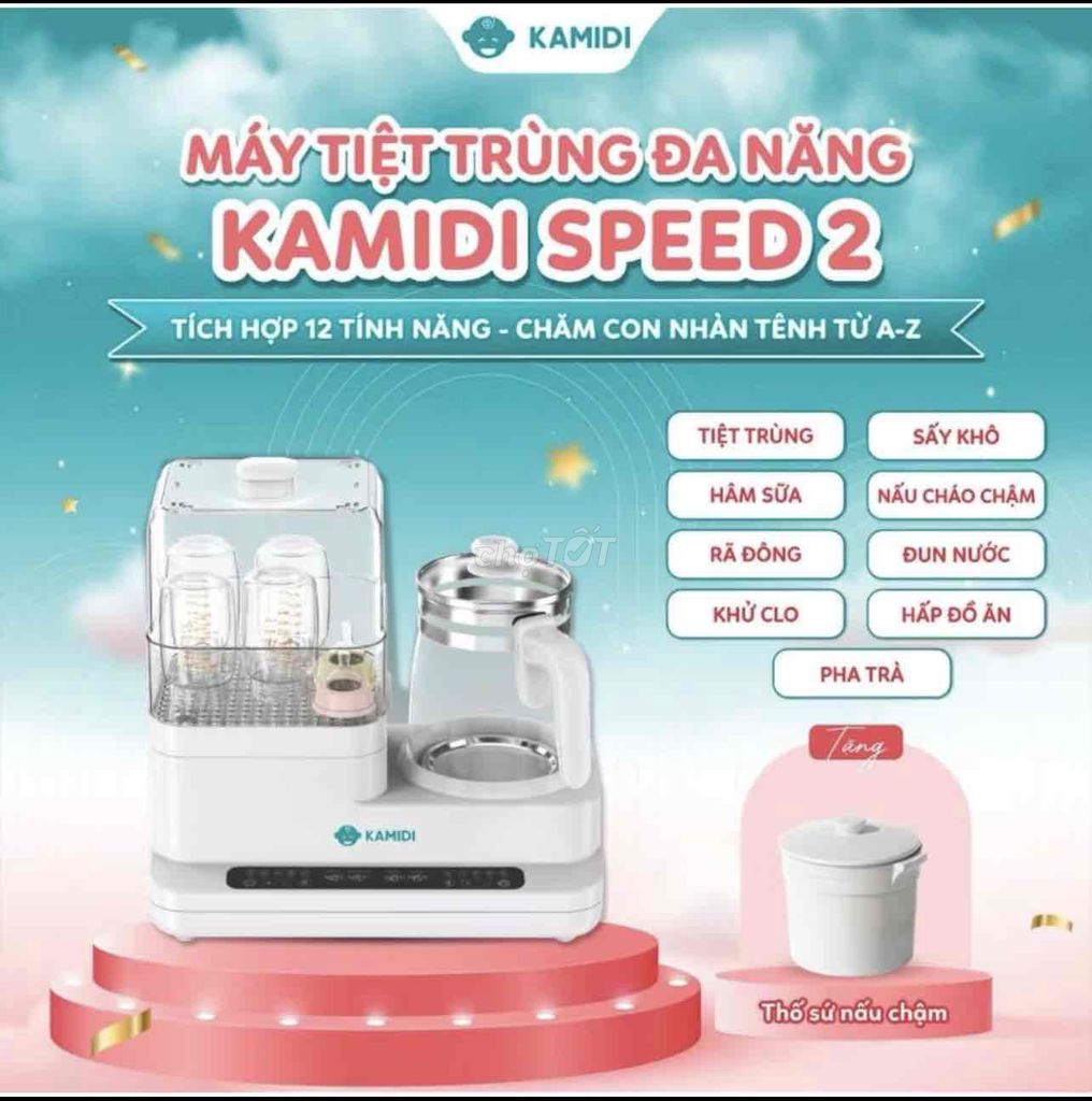 Máy tiệt trùng KAMIDI SPEED 2 Trắng. Mua bán Mẹ và bé tại Quận Bình Thuỷ Cần Thơ được đăng bởi thuý nga hình 1