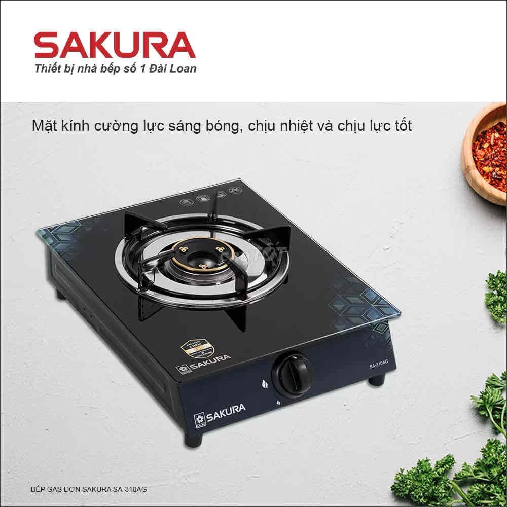 Bếp gas đơn SAKURA mặt kính cường lực. Mua bán Bếp, lò, đồ điện nhà bếp tại Huyện Hóc Môn Tp Hồ Chí Minh được đăng bởi Thích bán đồ THANH LÝ hình 1