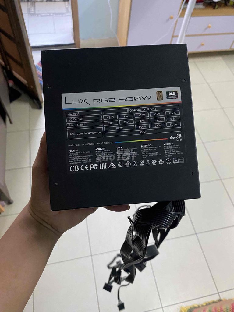 Nguồn RGB 550W. Mua bán Linh kiện (RAM, Card...) tại Thành phố Thủ Đức Tp Hồ Chí Minh được đăng bởi Minh Trí hình 1