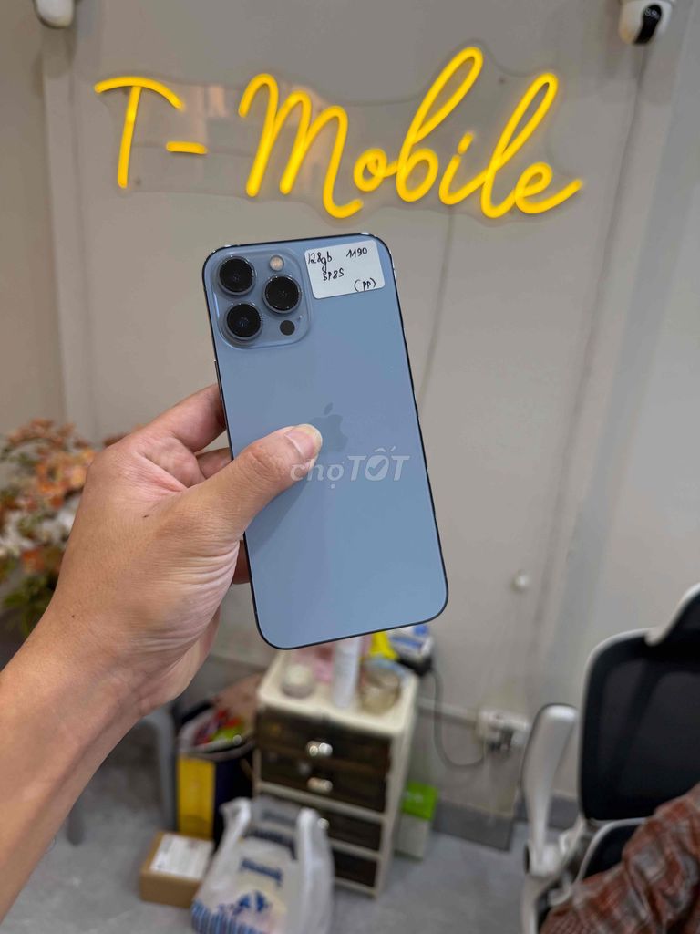 13 Promax 128Gb Quốc Tế zin full canh blue. Mua bán Điện thoại tại Quận Thanh Xuân Hà Nội được đăng bởi Ngô Tráng T Mobile hình 1