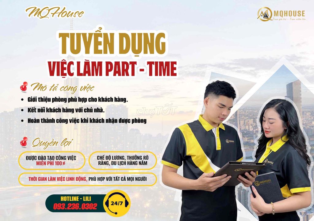 Tuyển Dụng Nhân Sự Không Yêu Cầu Kinh Nghiệm HCM