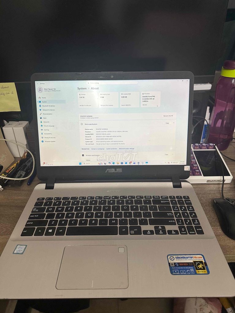 Laptop ASUS VIVOBOOK X507UF CORE I5-8250U RAM 8GB,. Mua bán Laptop tại Quận Nam Từ Liêm Hà Nội được đăng bởi Mạch Nguyễn Văn hình 1