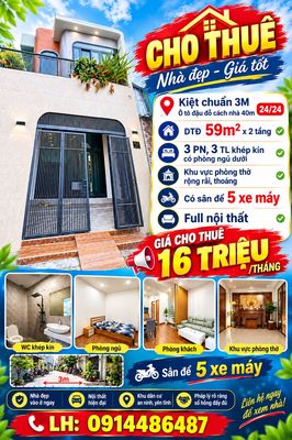 Rent · 3 bd · 59 м² · Quận Thanh Khê, ул. Đường Hải Phòng