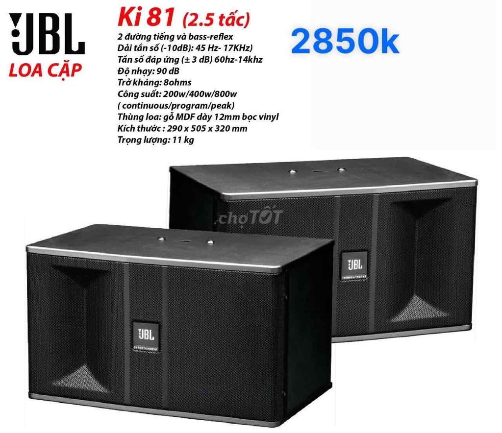 Loa JBL KI 81 Đen. Mua bán Tivi, Âm thanh tại Quận 6 Tp Hồ Chí Minh được đăng bởi quang hình 1