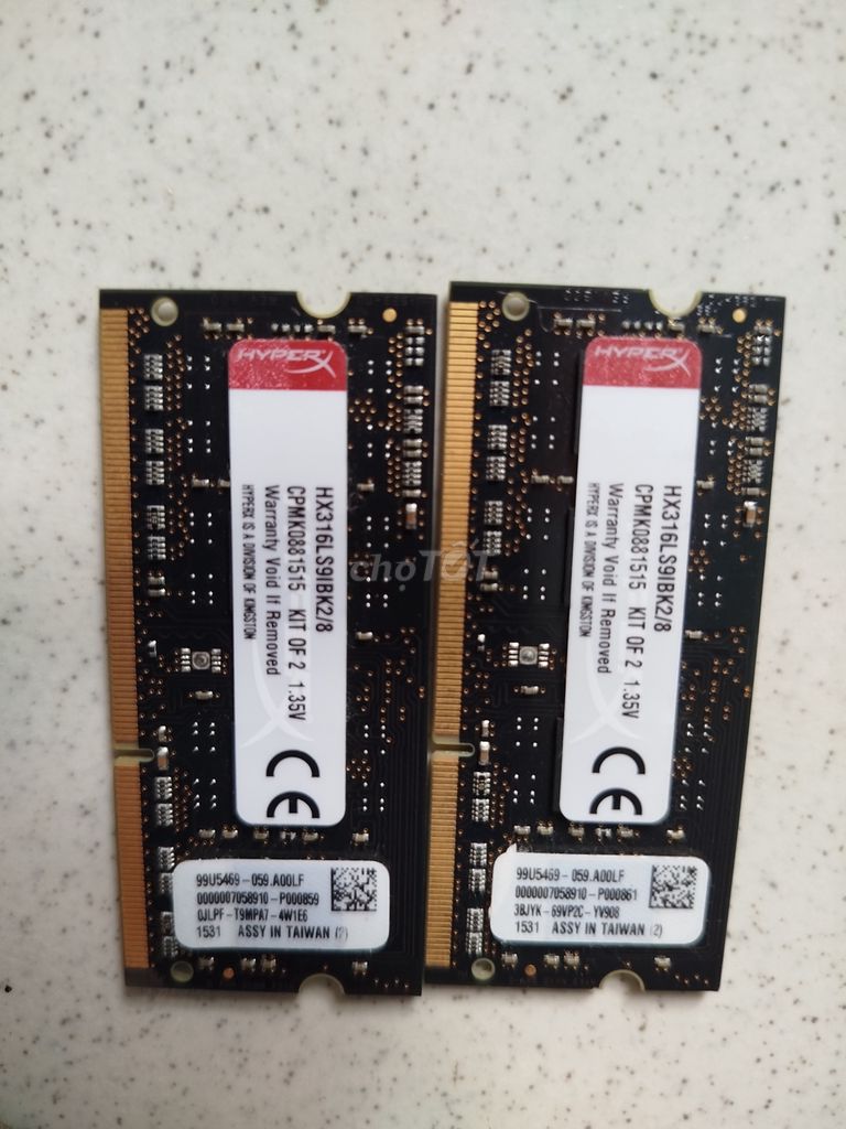 Kis 8gb ( 4x2) ram ddr3l. 1600