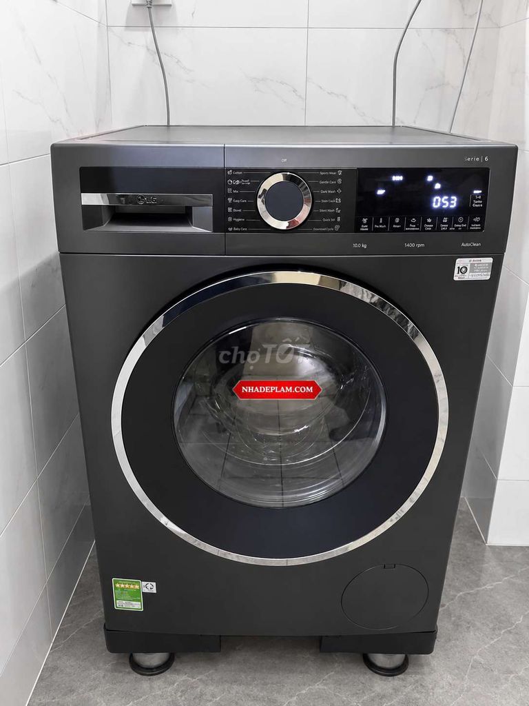 Máy giặt Bosch Serie 6 10kg cửa trước Đen. Mua bán Máy giặt tại Quận Tây Hồ Hà Nội được đăng bởi Mr Hùng hình 1