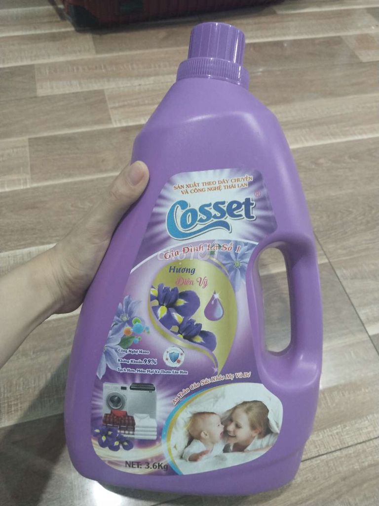 Nước giặt xả Cosset 3.6kg kháng khuẩn. Mua bán Thiết bị vệ sinh, nhà tắm tại Thành phố Dĩ An Bình Dương được đăng bởi Mỹ phẩm chính hãng hình 1