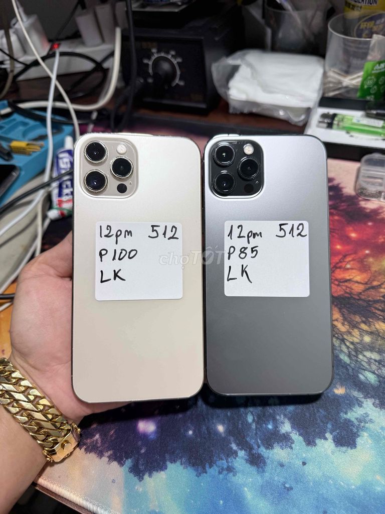 iPhone 12 Pro Max 512GB Vàng Xám. Mua bán Điện thoại tại Huyện Tân Phước Tiền Giang được đăng bởi Le Duy Hong Duc hình 1