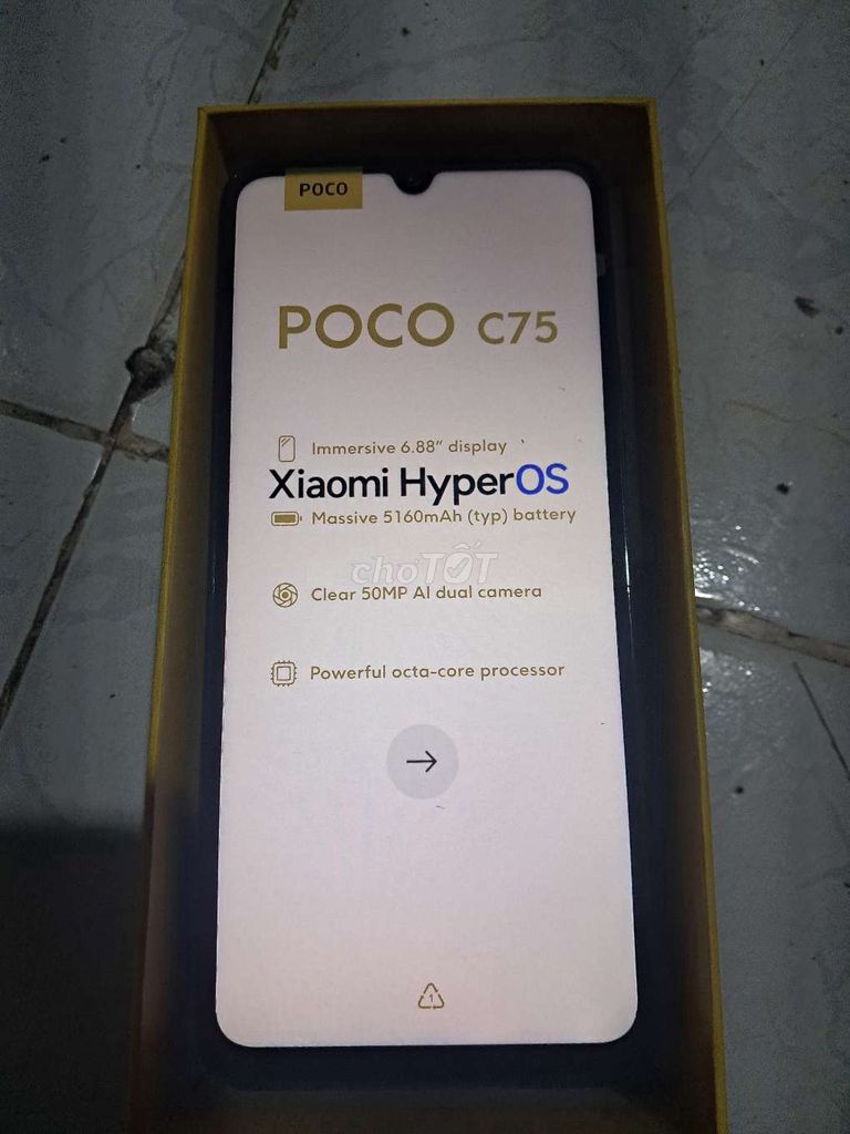 POCO  C75.  8GB/256GB CHÍNH HÃNG