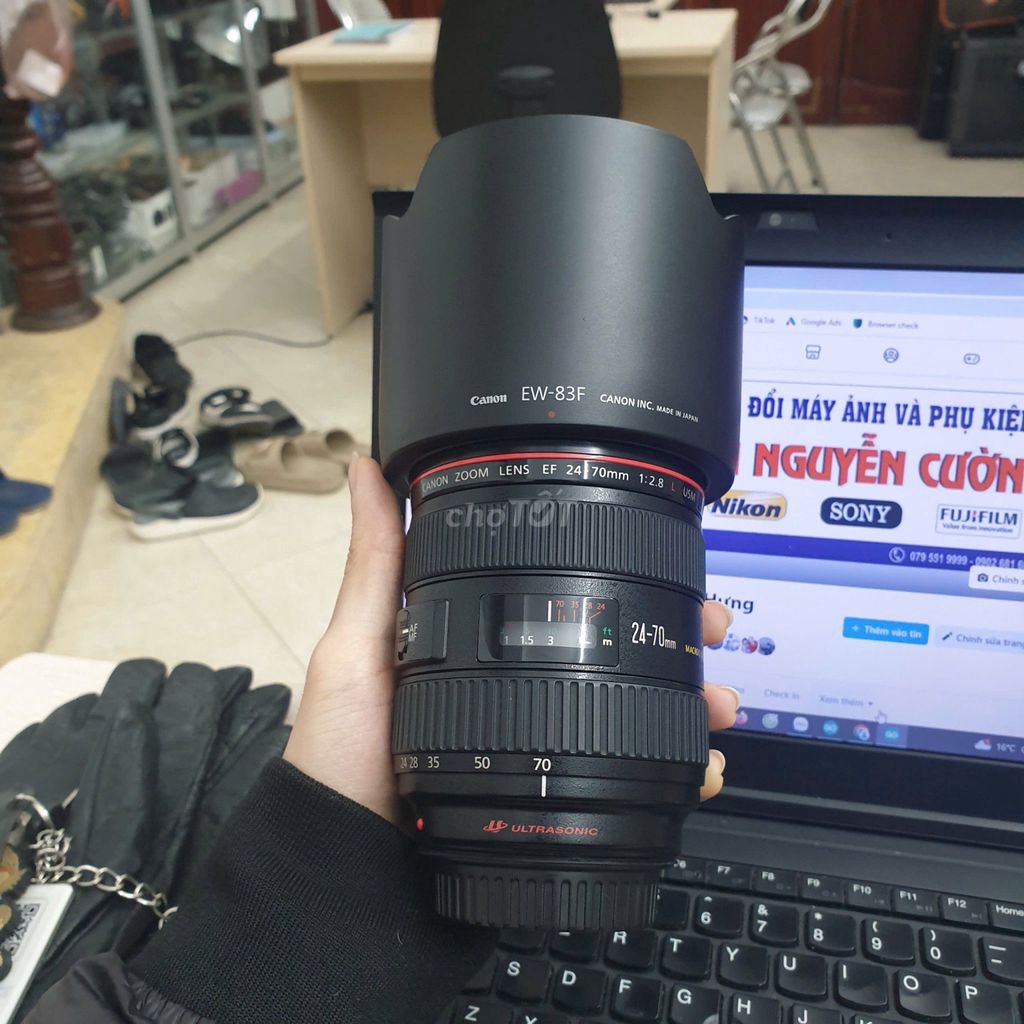 Lens Canon 24-70mm f2.8 L USM mời các ace