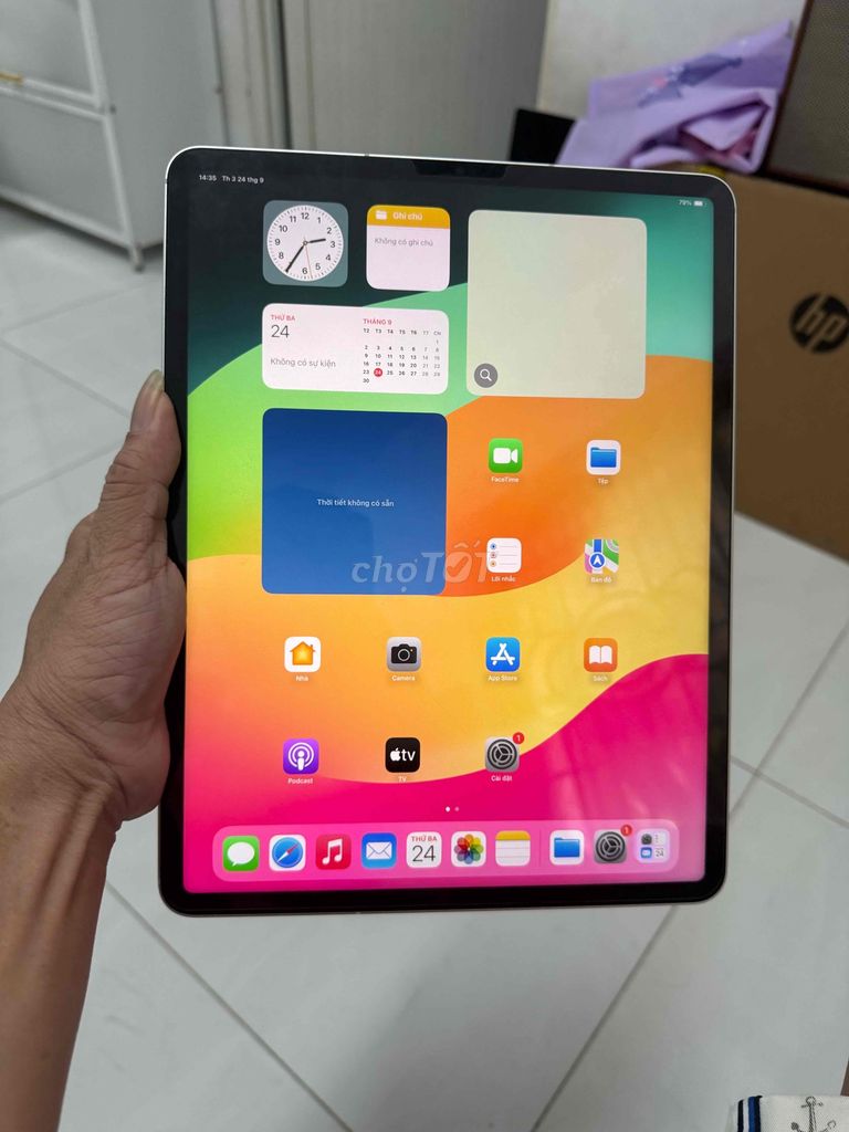 iPad Pro 12.9 M1 256gb Wifi 5G Gray đẹp nguyên zin