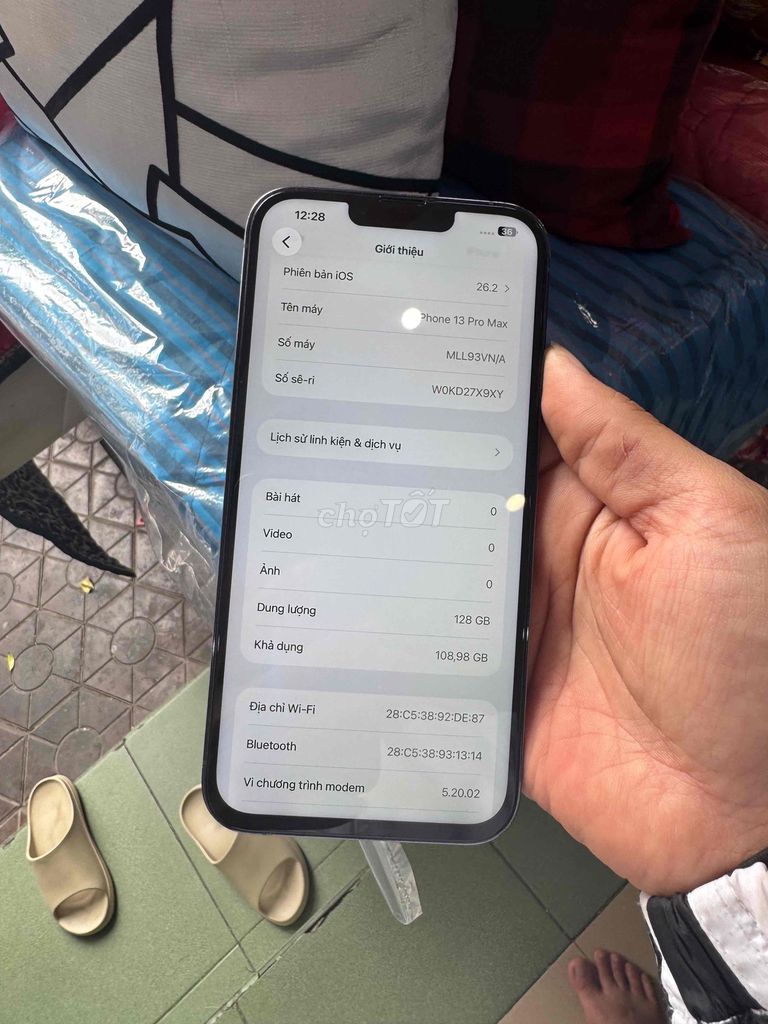 Apple iPhone 13 Pro Max 128GB Xám Đã sử dụng. Mua bán Điện thoại tại Quận Hồng Bàng Hải Phòng được đăng bởi bil bil hình 1