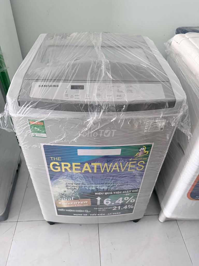 Máy giặt Samsung 9kg Xám. Mua bán Máy giặt tại Huyện Bàu Bàng Bình Dương được đăng bởi Điện Lạnh Trọng Đức  hình 1
