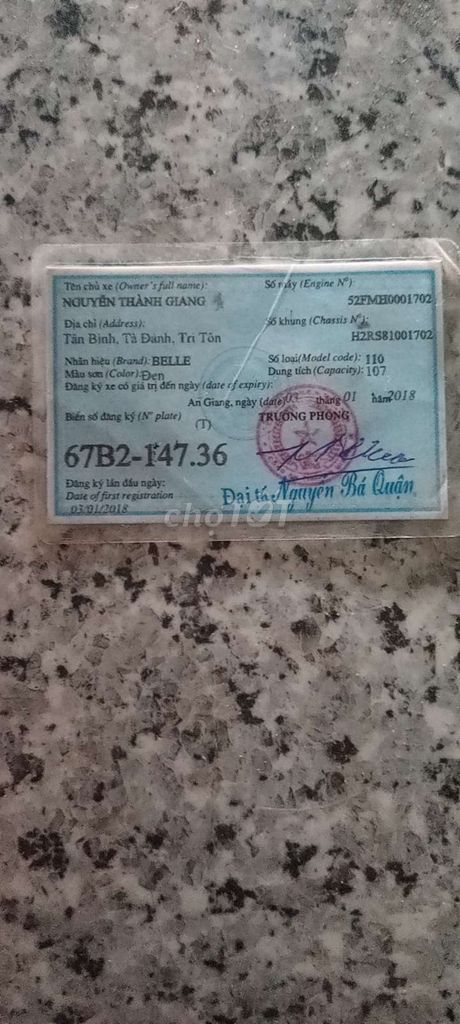 Anh can liên hệ. Mua bán Xe máy tại Huyện Chợ Mới An Giang được đăng bởi Tâm Xì hình 1