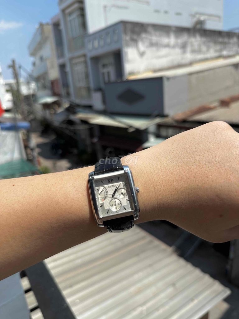 Đồng hồ Seiko Nam Dây da Đen. Mua bán Đồng hồ tại Quận 4 Tp Hồ Chí Minh được đăng bởi Vương Thịnh hình 1