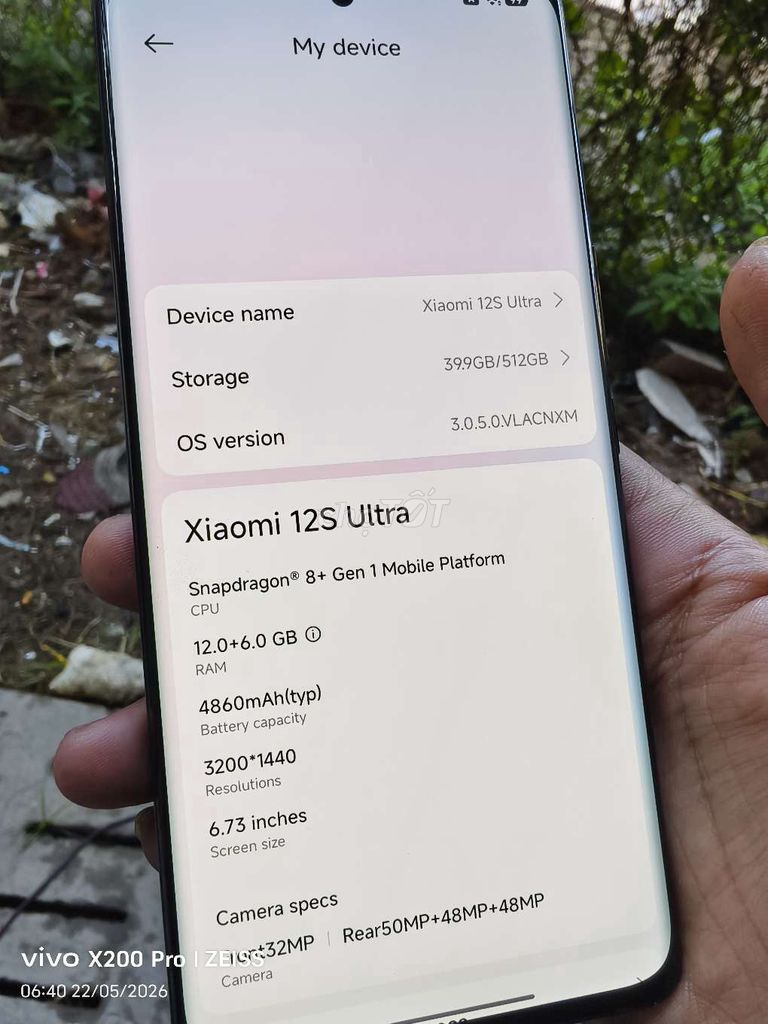 Xiaomi 12S Ultra 12GB/512GB Đen. Mua bán Điện thoại tại Huyện Châu Thành Bến Tre được đăng bởi đam mê công nghệ hình 1