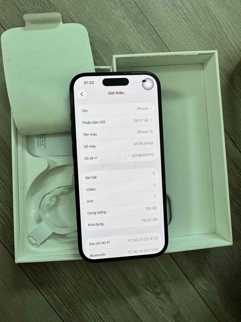 Apple iPhone 15 128GB Đen. Mua bán Điện thoại tại Huyện Hải Hậu Nam Định được đăng bởi vule hình 1