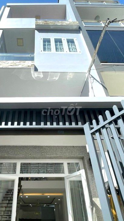 Nhà Bán Hẻm Ô tô ,57m2, 4Tầng, gần cầu Chà Và, Quận 8,TPHCM