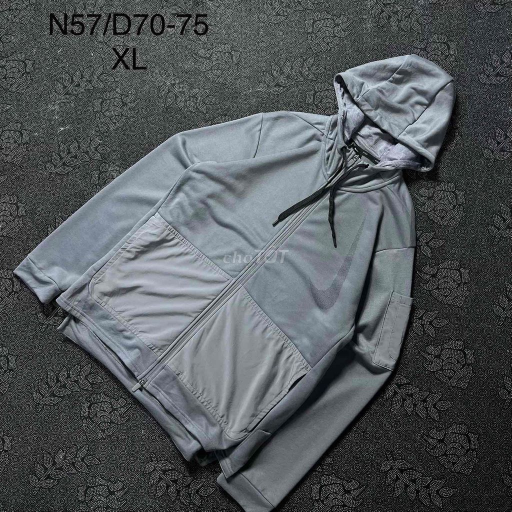 Áo khoác hoodie Nike nam size XL màu Xám. Mua bán Quần áo tại Huyện Đức Trọng Lâm Đồng được đăng bởi Black 2hand  hình 1