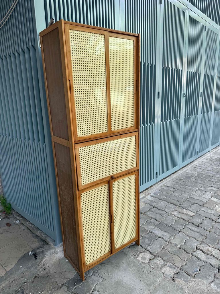 Tủ bếp tre 5 tầng màu Nâu. Mua bán Tủ, kệ gia đình tại Quận Cẩm Lệ Đà Nẵng được đăng bởi Ngoc Huynh hình 1