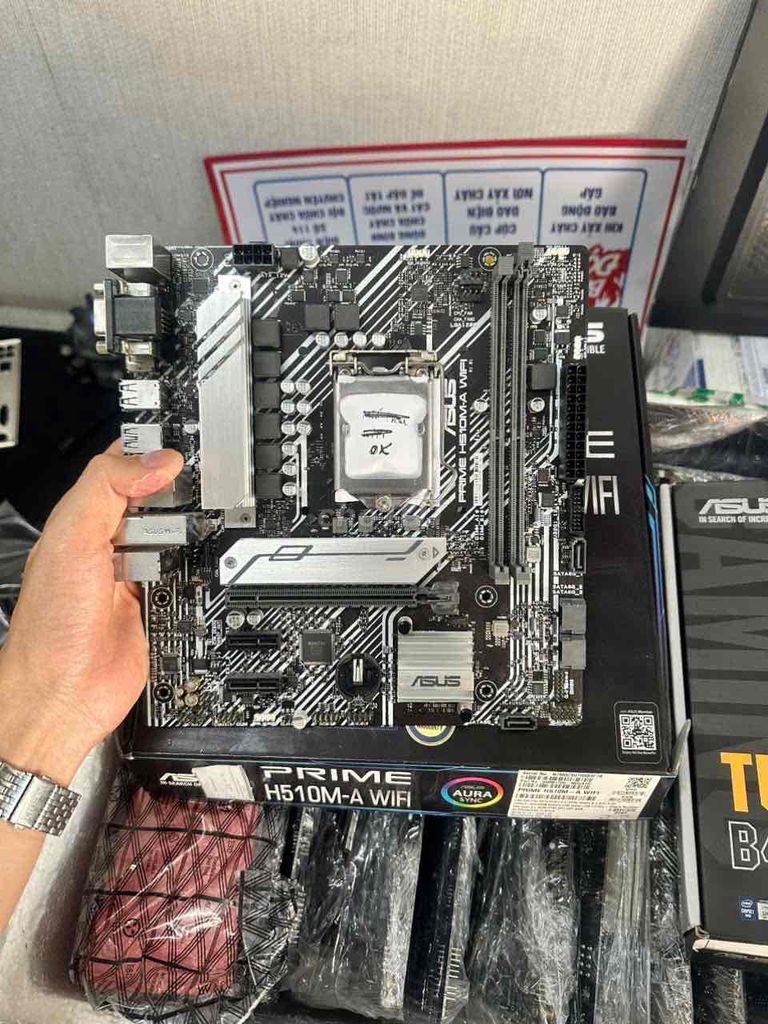 Bo mạch chủ Asus Prime H510M-A Wifi Đen. Mua bán Linh kiện (RAM, Card...) tại Huyện Yên Thành Nghệ An được đăng bởi Hoang nam hình 1