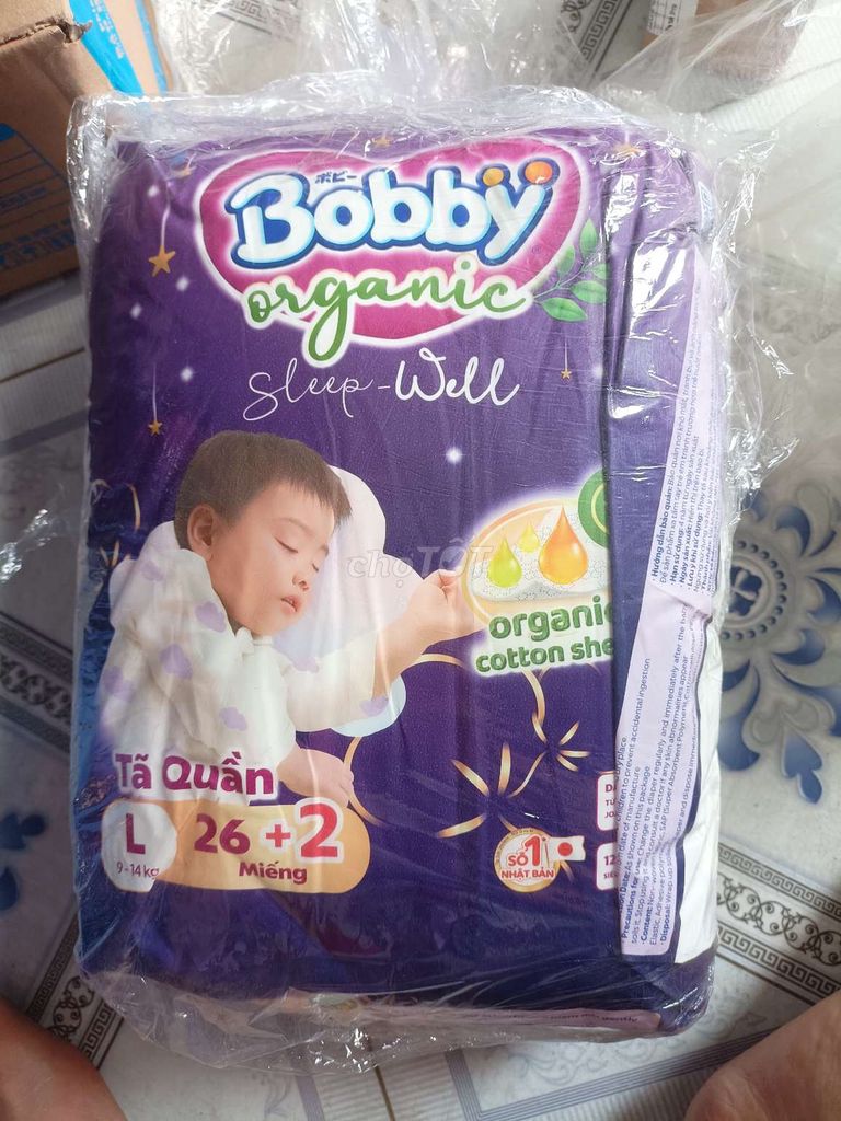 Tã quần Bobby Organic Sleep-Well L. Mua bán Mẹ và bé tại Huyện Bình Chánh Tp Hồ Chí Minh được đăng bởi Sale giá tốt hình 1