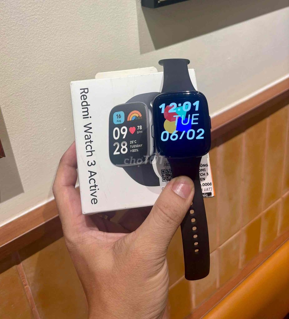 Xiaomi Redmi Watch 3 Active Đen. Mua bán Thiết bị đeo thông minh tại Quận 10 Tp Hồ Chí Minh được đăng bởi Huyn Bin hình 1