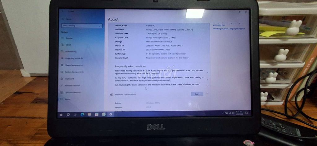 Dell Inspiron 3420 i3 2GB/119GB Đen. Mua bán Laptop tại Huyện Long Điền Bà Rịa - Vũng Tàu được đăng bởi tran khang hình 1