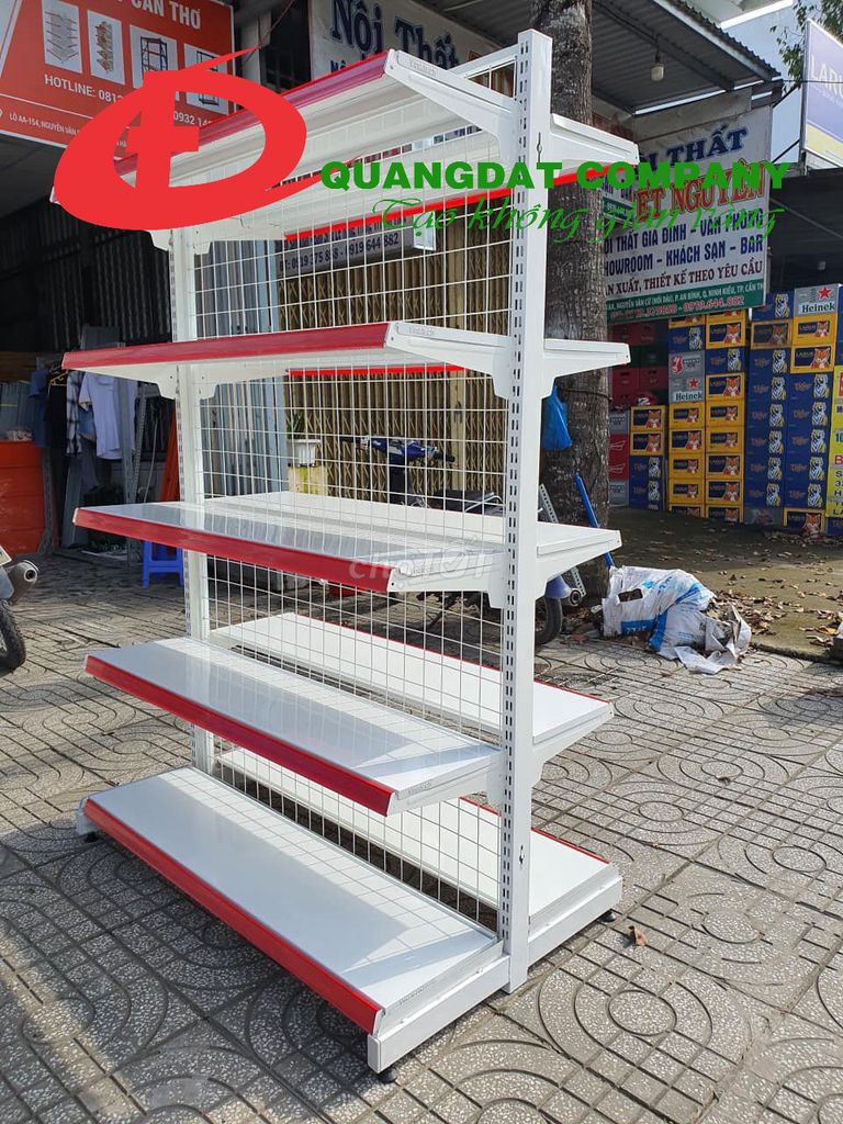 Kệ đôi lưng lưới 1.8m x 0.7m x 1.2m, 5 mâm mỗi bên. Mua bán Nội thất, đồ gia dụng khác tại Quận 11 Tp Hồ Chí Minh được đăng bởi Kệ sắt giá rẻ hình 1