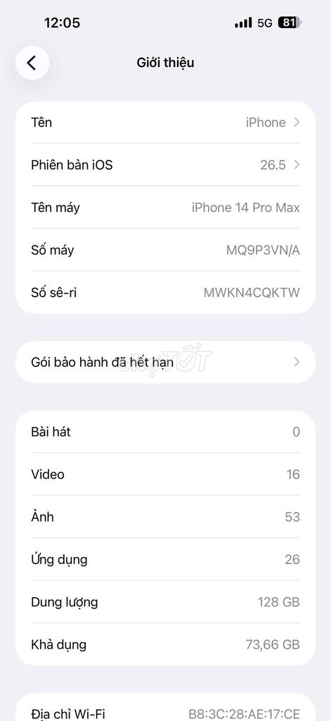iPhone 14 Pro Max 128GB. Mua bán Điện thoại tại Quận 12 Tp Hồ Chí Minh được đăng bởi nvt hình 1