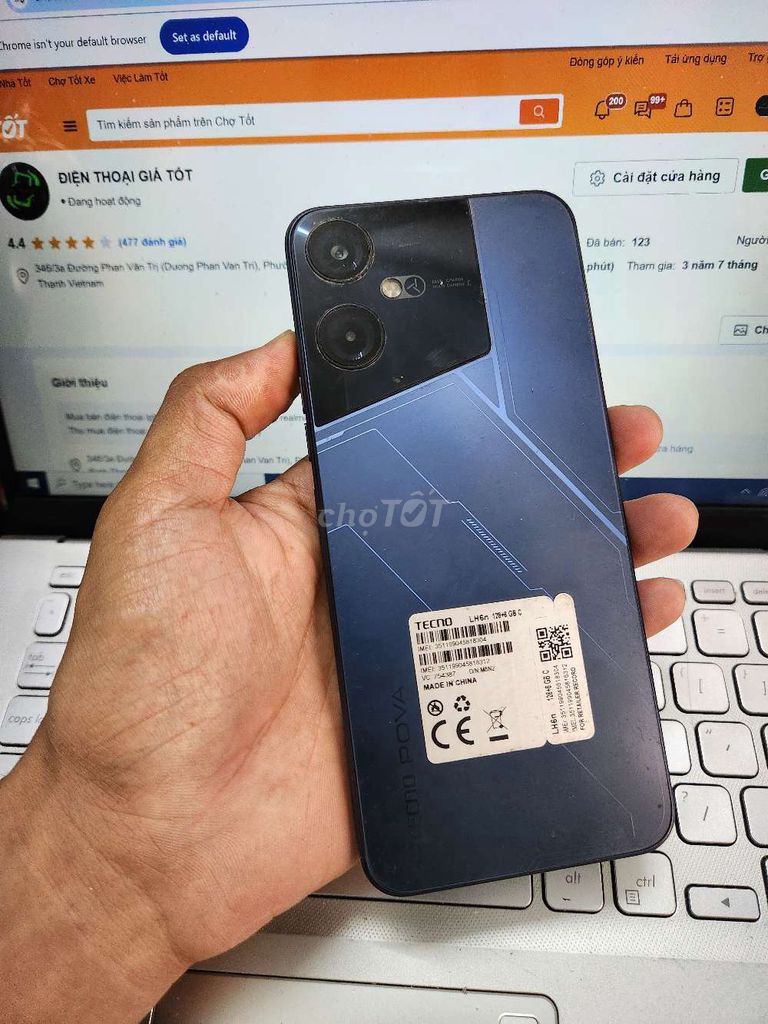TECNO POVA NEO 3 8GB.128GB PIN 7000, CÓ NFC. Mua bán Điện thoại tại Quận Bình Thạnh Tp Hồ Chí Minh được đăng bởi Dân Mobile hình 1