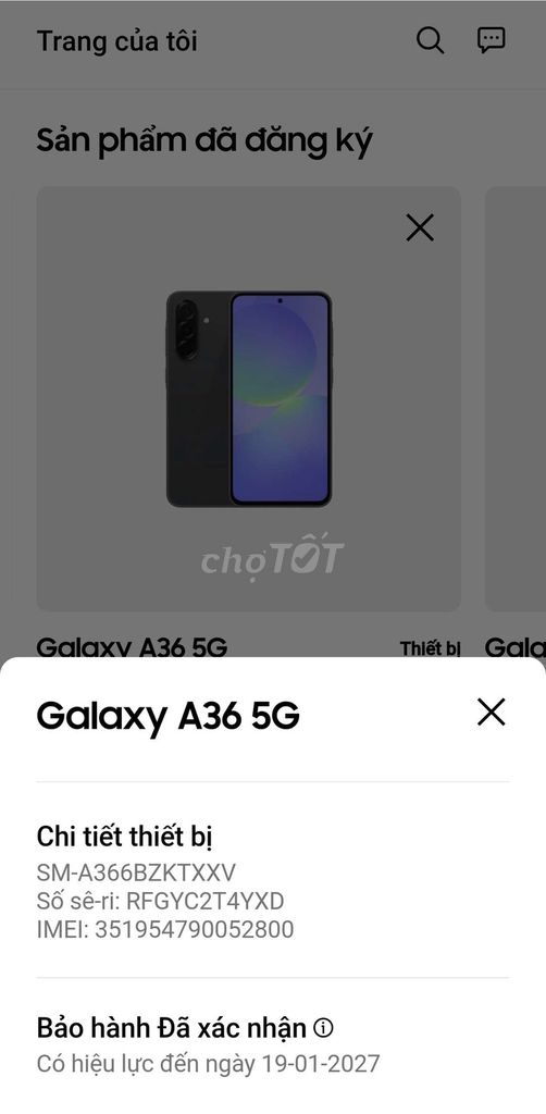 Samsung Galaxy A36 5G 8GB/256GB Đen. Mua bán Điện thoại tại Thành phố Thủ Dầu Một Bình Dương được đăng bởi Nguyễn Cao Trí hình 1