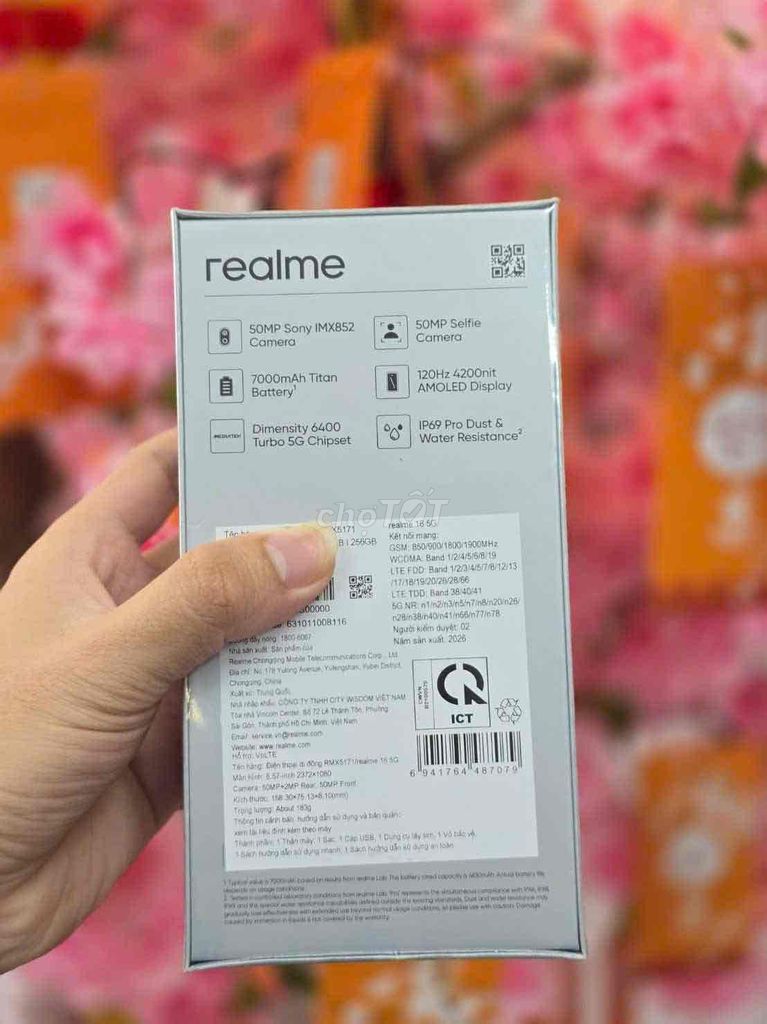 Realme 16 5G 256GB Đen. Mua bán Điện thoại tại Quận Ninh Kiều Cần Thơ được đăng bởi PNC STORE hình 1