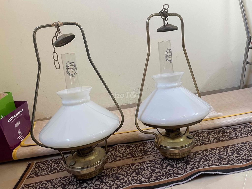 Đèn dầu Aladdin Mantle Lamp Đồng Thủy tinh. Mua bán Đồ sưu tầm, đồ cổ tại Quận Cầu Giấy Hà Nội được đăng bởi Sắt Nát hình 1