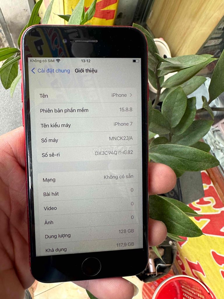Apple iPhone 7 128GB Đỏ Đã sử dụng. Mua bán Điện thoại tại Quận Bình Tân Tp Hồ Chí Minh được đăng bởi dũng phụ kiện hình 1