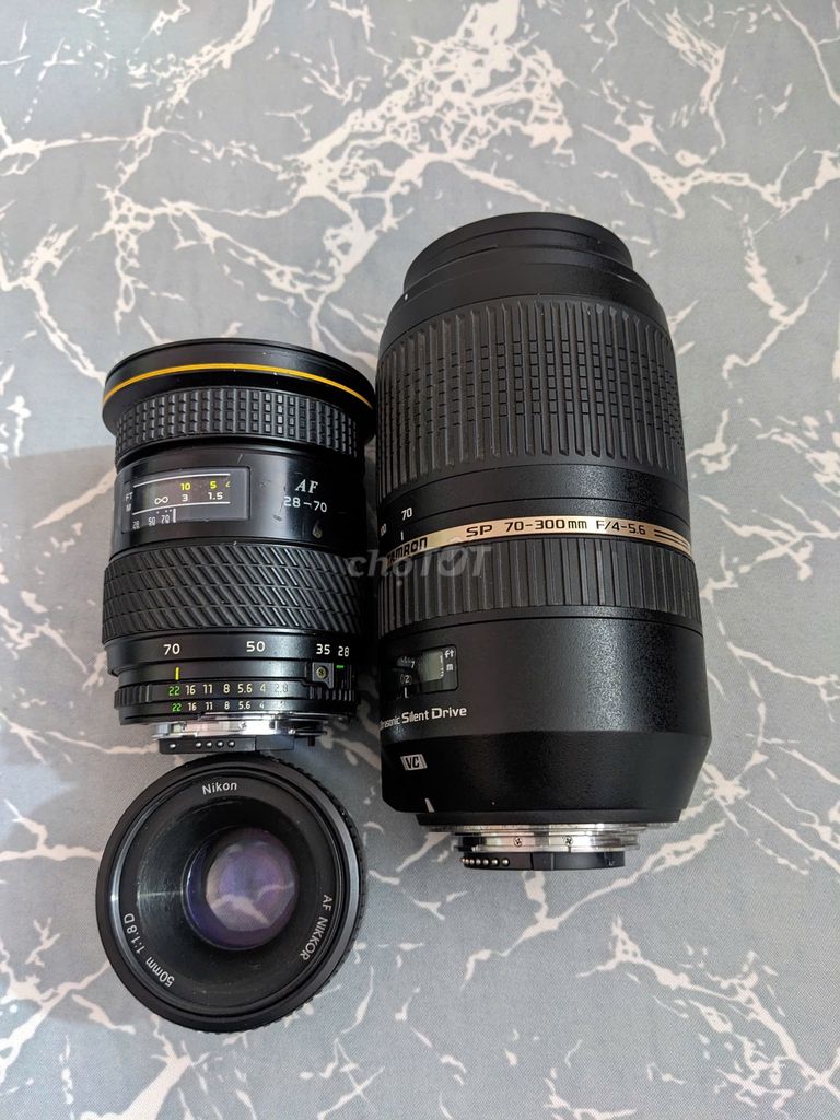 Bộ 3 lens Nikon 50, 28-70f2.8, 70-300VC. Mua bán Máy ảnh, Máy quay tại Thành phố Thủ Đức Tp Hồ Chí Minh được đăng bởi Văn hình 1