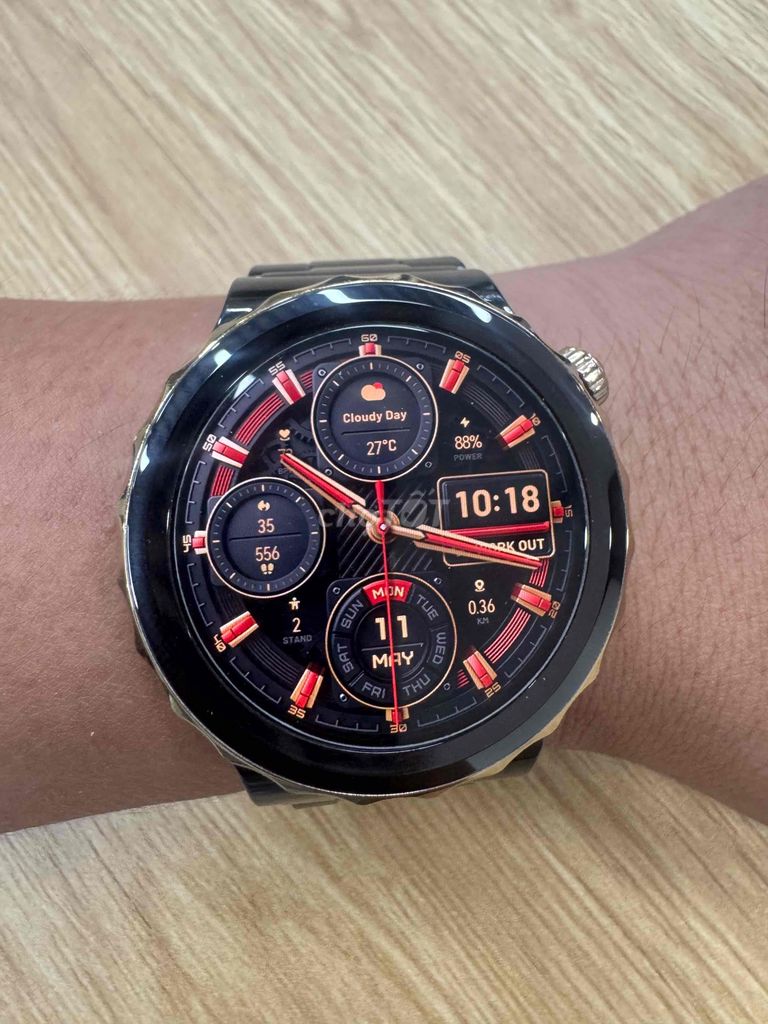 Đồng hồ thông minh GT 3pro gốm đen. Mua bán Thiết bị đeo thông minh tại Quận Long Biên Hà Nội được đăng bởi Tuấn Anh hình 1