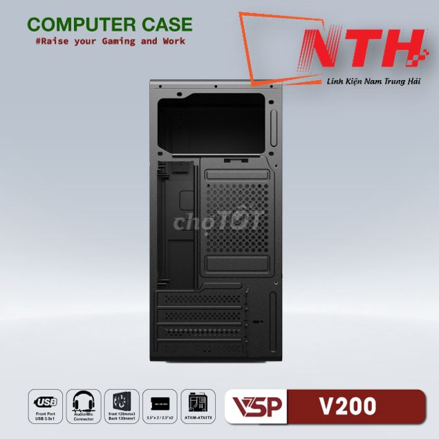 Case VSP V200 (mATX, Đen) Sỉ Lẻ Liên Hệ