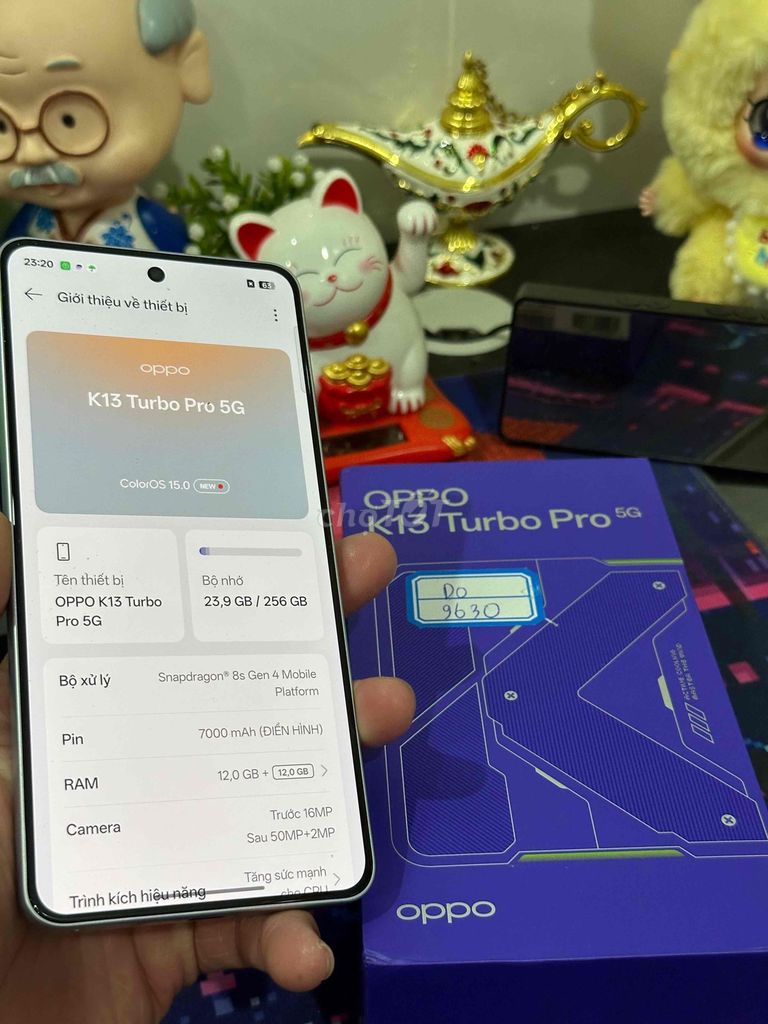 Oppo K13 Turbo Pro 5G 256GB Bạc fullbox keng bán. Mua bán Điện thoại tại Huyện Chơn Thành Bình Phước được đăng bởi Hoàng hải hình 1
