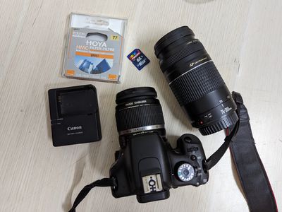 Canon EOS + lend kit 18-35, Lend 75-300 F4-5.6 III