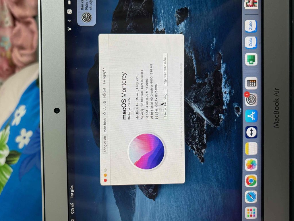 macbook air 2015. Mua bán Laptop tại Quận 5 Tp Hồ Chí Minh được đăng bởi vinh phong hình 1